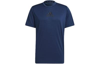 T Shirts Men's Dark Blue Crew Neck Moderate Straight Fit GM2129
