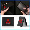 PU Leather Credit Card Case Car Driving Documents Protective Case For Mitsubishi Lancer Lancer ASX Outlander 2 3 Pajero Mirage exzos Pajero 4