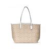 New COACH Canvas With Leather Tote Bag, Shopping Bag, Combo Bag, Handbag, Shoulder Bag Large Women's White & Khaki Monogram 36658-IMDQC
