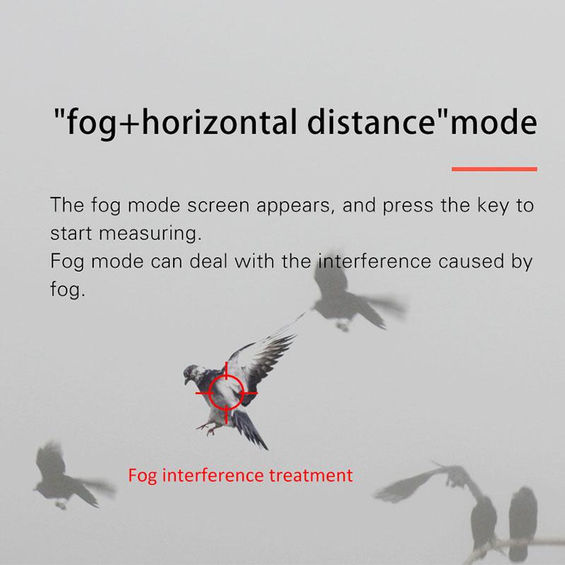 FIRE WOLF Mini Laser Infrared Scope Rangefinder For Hunting Shooting Distance Angular Velocity Meter Tactical Scope Installed