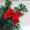 Christmas Bow 5.5cm 12pcs/set Red Bow Gold Silver Red Cloth Christmas Tree Decorations Hangings Navidad Home Decor