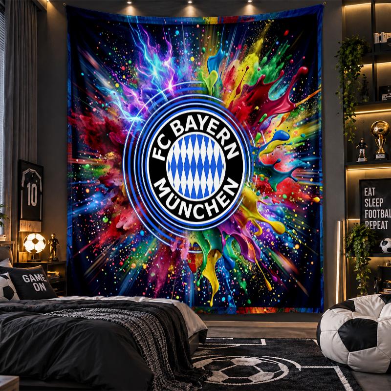 Arazzo da Appendere alla Parete Tessuto con Stampa del Bayern Monaco per Soggiorno Camera da Letto Decorazione per la Casa