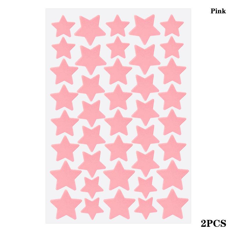 72/80 Pièces Coloré Mignon Étoile Forme de Cœur Autocollant Traitement Acné Invisible Couvre Acné Patch Bouton Soin de la Peau