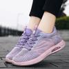 Dámské sportovní boty, tenisky, dámské tenisky s vzdušným polštářem, prodyšné síťované šněrovací běžecké boty, značkové ležérní turistické boty