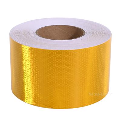 10cm*5M PVC Treillis Réfléchissant Autocollant de Voiture Blanc Rouge Orange Jaune Adhésif Puissant Bande Rétro-réfléchissante Bandes Haute Visibilité