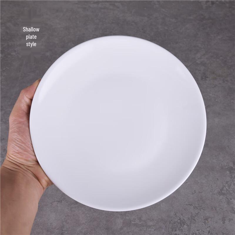 Tianya Jing 9-Inch Ceramic Round Plate (10-Piece Set)