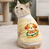 Cartoon Dog T-Shirt Breathable Mesh Cat Traction Suit Cute Pet Cat Vest  Indoor Play