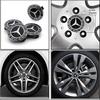 Bilklistermärke 4 stycken/set 75 mm För Mercedes Benz AMG W203 W206 W220 W205 W211 W212 Bilhjulnavkapslar Benz Emblem Däckfälg
