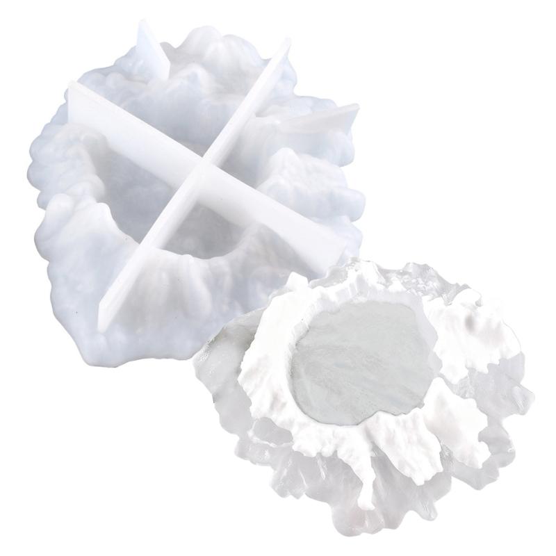 Mountain Shape Silicone Ashtray Mold Food Safe Multipurpose Silicone Mold For Making Pen Holder Ashtray Resin Casting 1