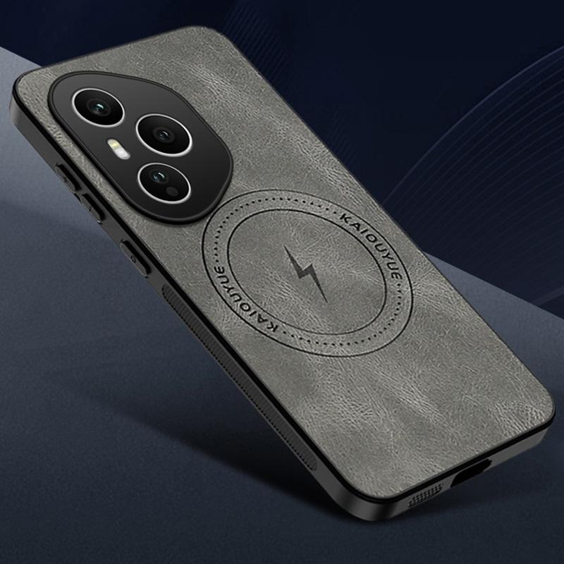 PU Leather Soft Bumper Phone Shockproof Case For Honor 400 Pro Magnetic Magsafing Back Cover For Honor X8C X7C X9C X60 Pro Funda