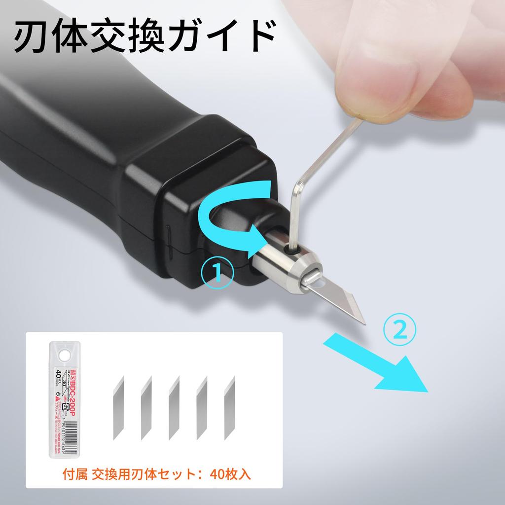 RIMOVANS Ultrasoon 40 Vervangingshandleiding voor Plastic Runner 3D Geprint Koolstof 30 Handige Snijder, 40KHz, Zwart, Mesjes, Inbegrepen, Modellen,