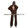 Women's Spring & Autumn Sweater Set: Trendy Zipper Cardigan & Trousers for Casual Fashion.