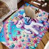 Cartoon Unicorn Animal Bathroom Mat Kids Room Bedroom Decoration Balcony Anti-Slip Doormat Living Room Bedside Area Rugs
