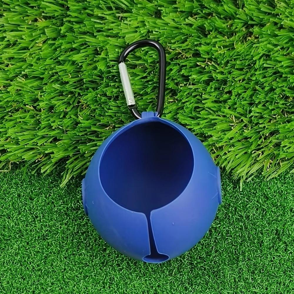 Portable Golf Ball Hook Holder Protective Cover 11mm Golf Ball Silicone Sleeve Protective Cover Golf Training Aids Golf Bags