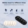 USB Cable Hub Clip Manager Round Fixing Car Wire Holder Clamp Car Dashboard Office Desk Wire Organizer Self-Adhesive Fixed Clasp