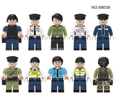 10 τμχ/σετ Creative Police Specia Force City Occupation Mini Figure Building Blocks Kit Bricks Set Classic Model Παιδικά Παιχνίδια