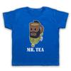 Mr Tea Graphic Illustration Funny Parody Joke Cool Cup Kids Childs T-Shirt