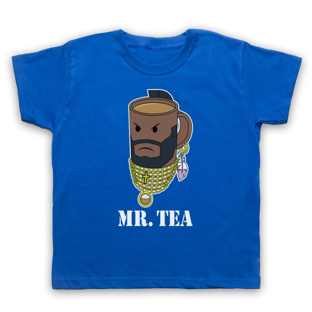 Mr Tea Graphic Illustration Funny Parody Joke Cool Cup Kids Childs T-Shirt S