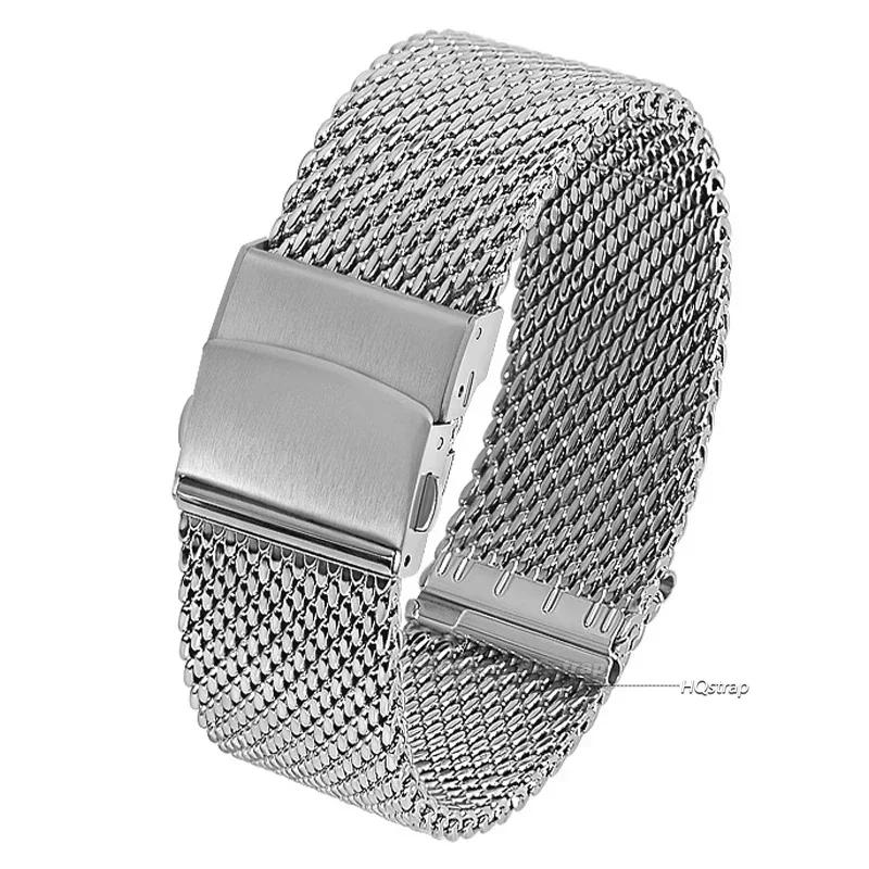 Universal Milanese Stainless Steel Strap for DW 1.0mm 0.6mm Mesh Watch Band Wrist Belt Bracelet 12 14mm 16mm 18mm 20mm 22mm 24mm