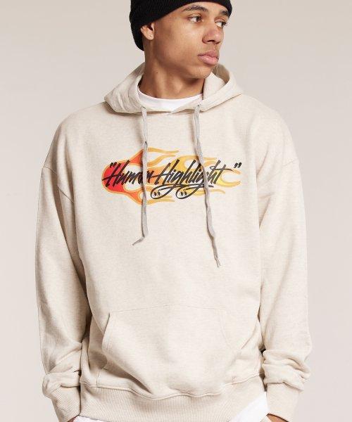 Cream Soda Lab Human Highlight Fire Hood Oatmeal Red M