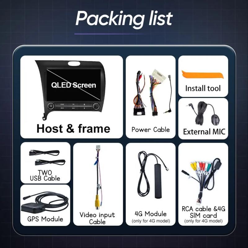 Android Car For Kia Cerato 3 K3 Forte 2013 2014 2015 2016 2017 2018 Car Auto Radio Multimedia Player Navigation GPS WIFI NO 2DIN