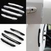 Car Door Edge Shielding Strips 4 Units Collision Avoidance Clear Protectors