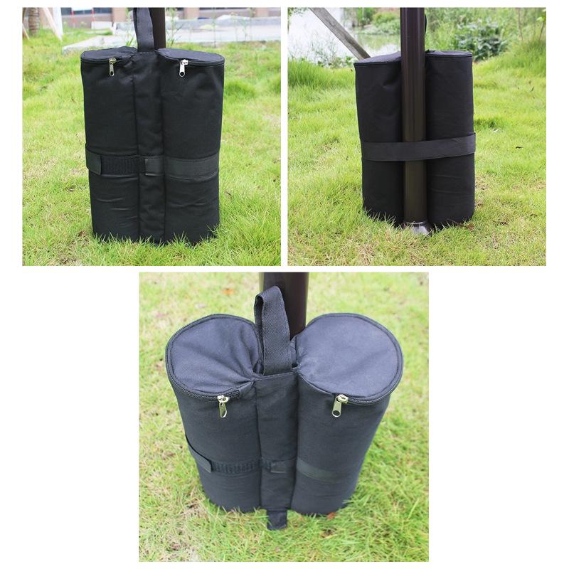 In-Stock Black Oxford Cloth Weighted Sandbag for Outdoor Tent Canopies