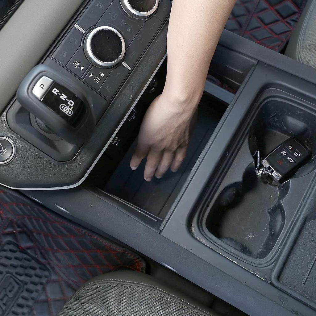 ABS Plastic Car Center Console Armrest Storage Box for Land Rover Defender 110 2020 2021 (Style B)