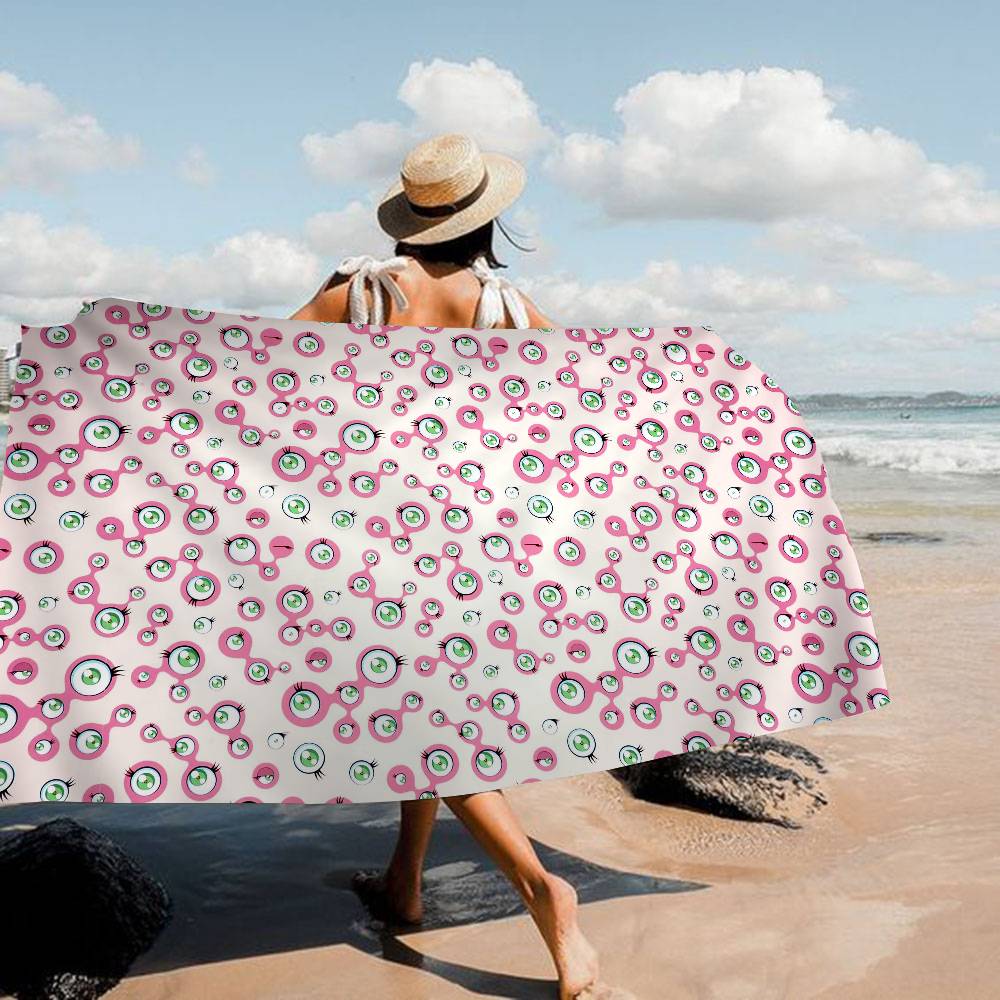 Art T-Takashi Microfiber Blanket Quick Drying Beach Towels Oversized Printing Super Absorbent Pool Towel Blanket
