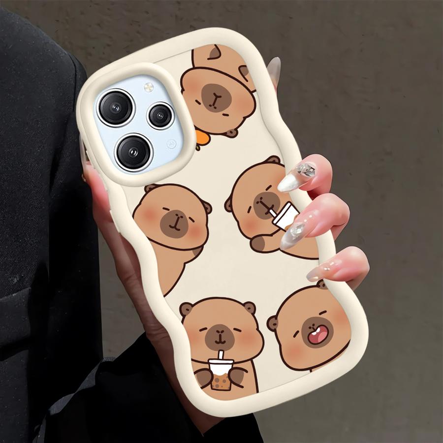 Cute Cartoon Capybara Soft Phone Cover Case for Xiaomi Redmi 10C 13C A1+ A2 Plus 9C A5 10A 12C A3 9T 14C