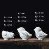 Cute Pure White Porcelain Chicken Figurines  Cute Animal Statue  Home Decoration  Bonsai Micro Landscape  Small Ornaments