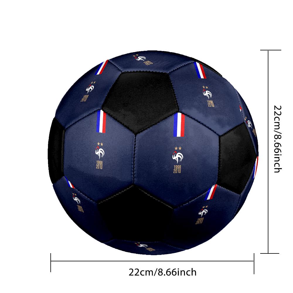 TAGLIA 5 Pallone da Calcio Federazione Calcistica Francese Colorato Per Tutte le Età Cucito a Macchina PVC Pronto per la Competizione Resistente Alta Rimbalzabilità