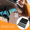 3Pcs Black Rear Trunk Organizer Carbon Steel Car Trunk Panel Car Trunk Divider  Car Trunk Organizing