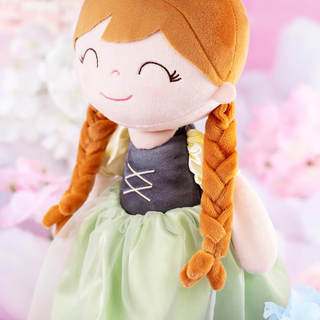 16inches Plush Dolls Angels Princess Dolls Green for Little Girls Birthday Gifts and Baby Shower Christmas Gifts