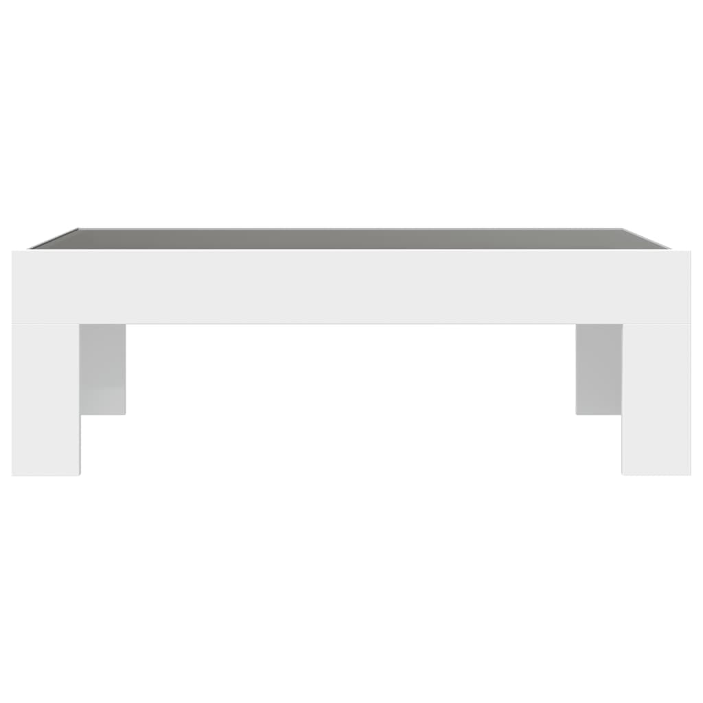 Infinity LED Coffee Table in White 90 x 50 x 30 cm