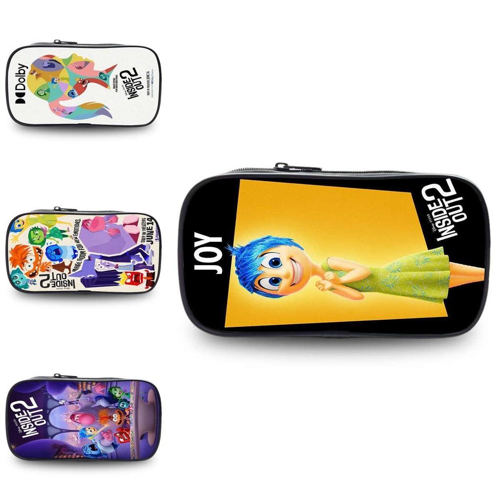 Inside Out 2 Large Capacity Pencil Case For Students Oxford Material