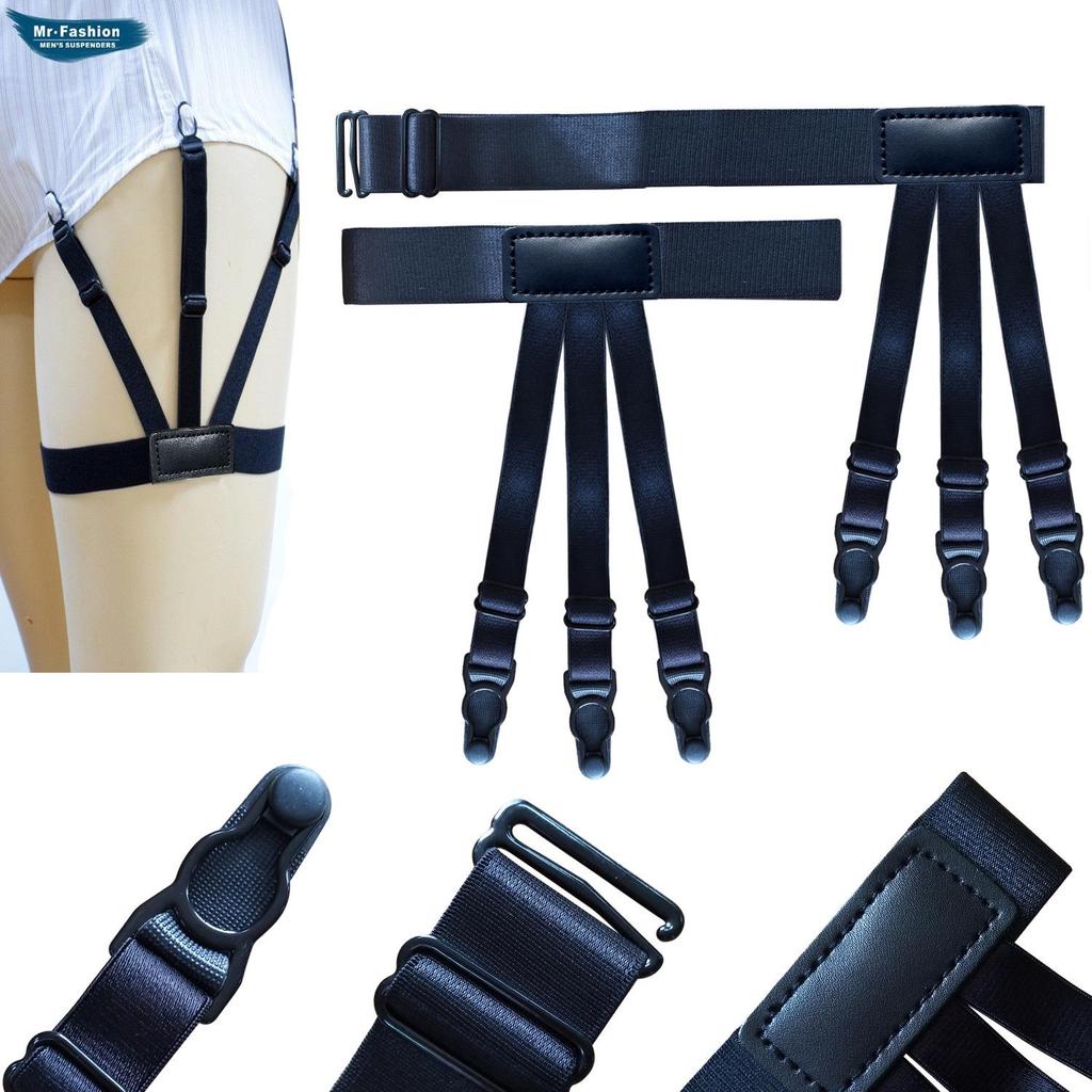 Wrinkle-Resistant Anti-Slip Elastic Garter for Men's and Women's Shirts