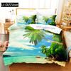 Beautiful Seaside Beach Bedding Set Duvet Cover Set 3d Bedding Digital Printing Queen Size Bedding Set Fashion Design