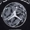 Jordan Logo Print Sports Hooded Short Sleeve T-Shirt Men Tops Black FB7428-010