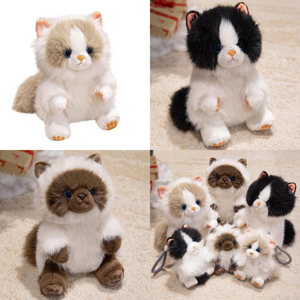 Plush Cat Keychain With Soft Pp Cotton Filling For Gifts And Decor