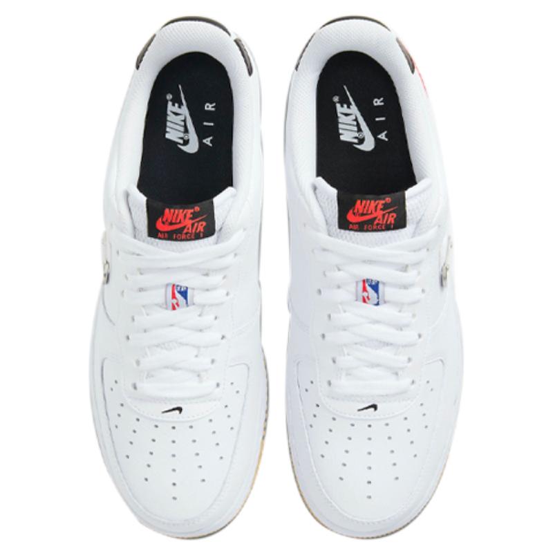 Nike Air Force 1 Low Nba White Crimson Gum Sneakers CT2298-101