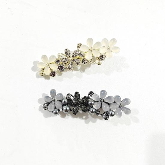 Hairpin Imitation Pearl Decor Enamel Small Hair Organizer Clip Side Bang Hair Pin Decorative Hair Accessories