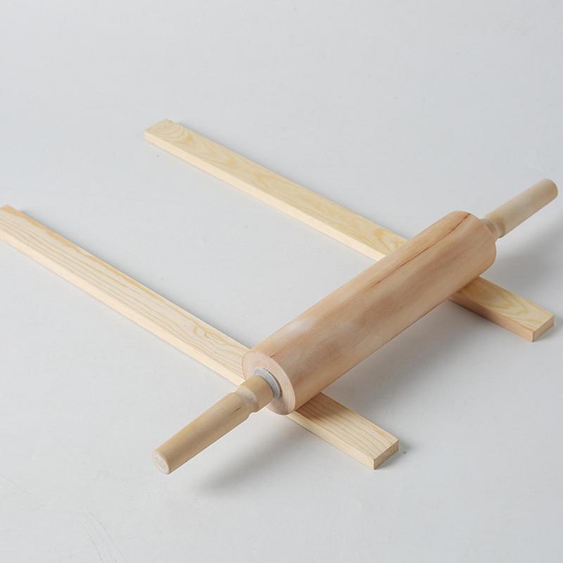 Pottery Rolling Stick Guide Thick Non Stick Baking Ruler Rolling Pin Wood Rolling Pin Measuring Clay Sculpting Pottery Tools