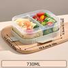 Microwave Plastic Divided Lunch Box With Lid Large Capacity Food Container For Hot And Cold Food Kids Students Sealed Bento Box