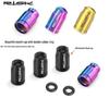 Titanium Alloy Bike Valve Cap for French & American Valves