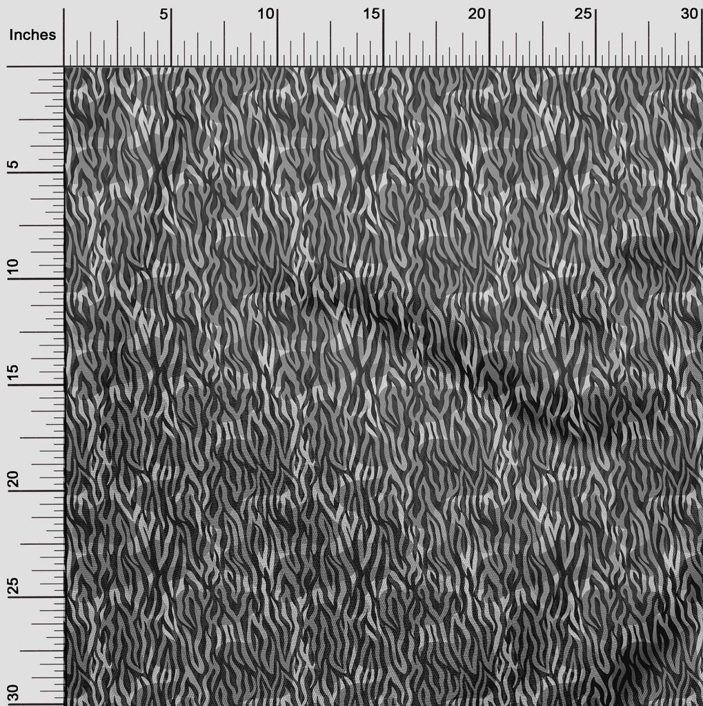 oneOone Cotton Flex Gray Fabric Abstract Sewing Material Print Fabric By The Yard 40 Inch