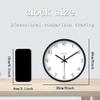 8Inch Up-to-date High-Quality Simple High-Quality Pattern High-Quality Plastic High-Quality Glass High-Quality Wall High-Quality Clock High-Quality
