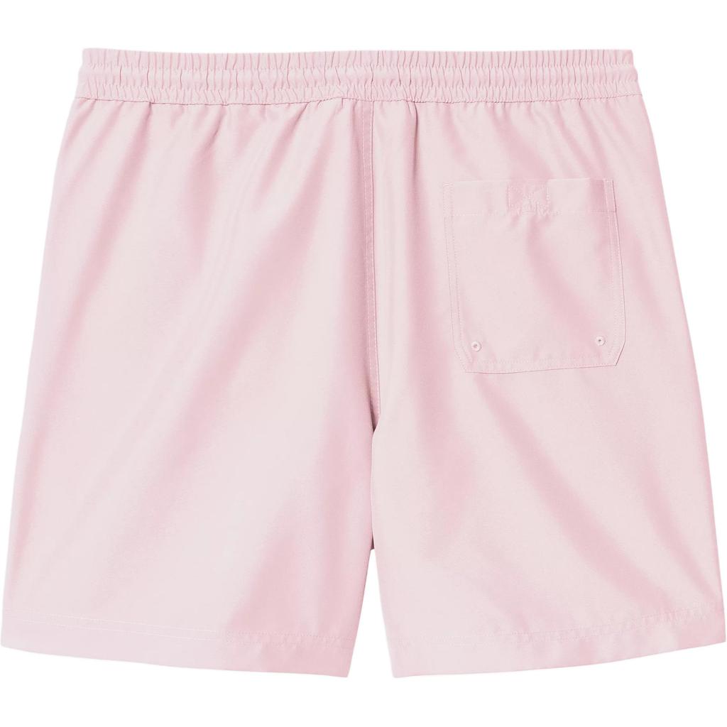 Carhartt WIP SS25 Chase Swim Trunks Mesh Lining Side Seam Pocket Logo Embroidered Swim Shorts Men Swim Trunks Pink I035062-2VA-XX