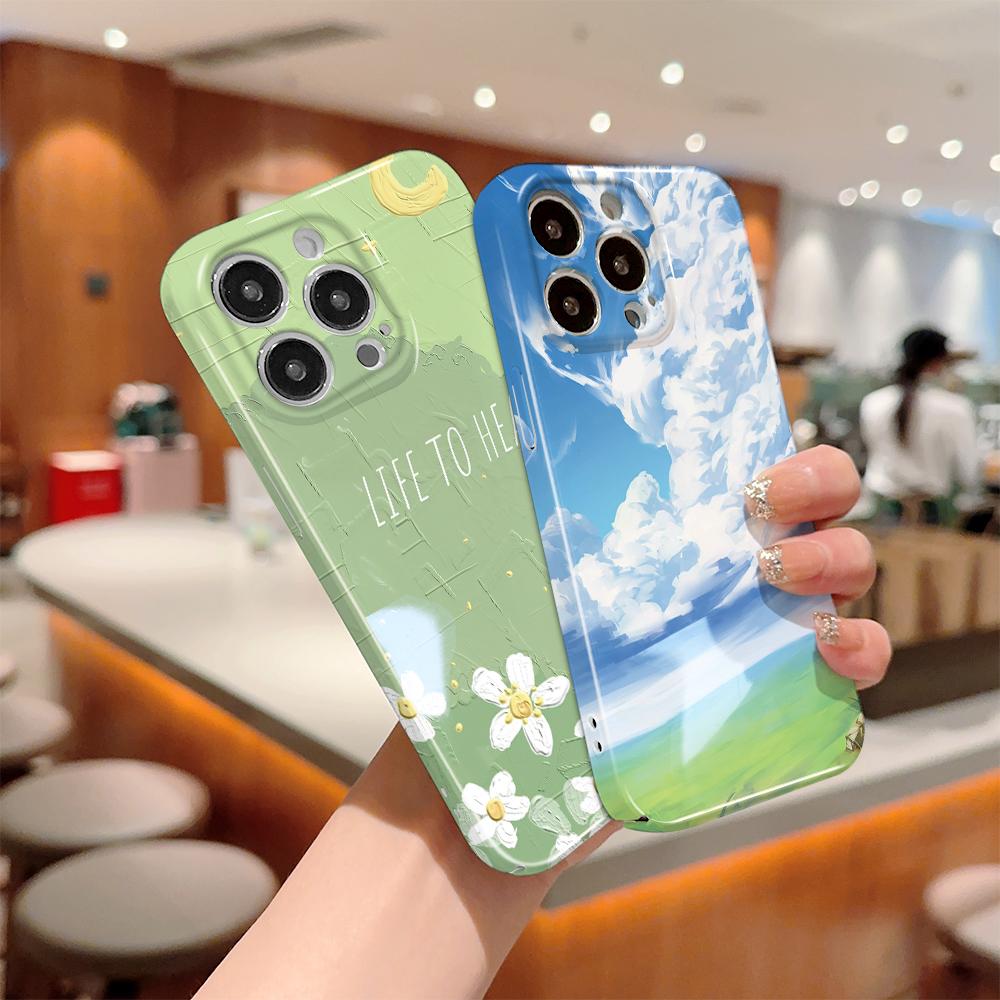 All-inclusive-Film-Telefonhülle, Cartoon-Modedesign, Hartschale, vollständige Abdeckung, stoßfeste Kamera-Schutzhülle für OPPO Realme OnePlus Infinix Tecno