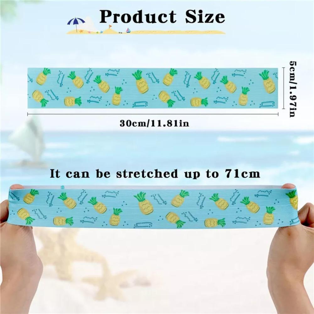 1/4Pcs Colorful Sunbed Strap Windproof High Elasticity Beach Towel Holder Elastic Creative Durable Lounger Strap